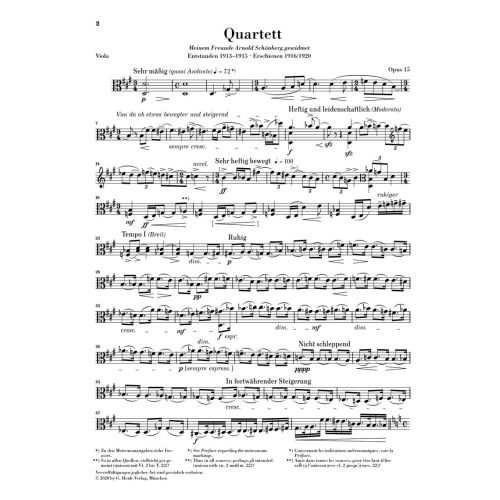 Zemlinsky, Alexander - String Quartet no. 2 op. 15 