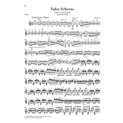 Tchaikovsky, Peter Iljitsch - Valse-Scherzo op. 34 