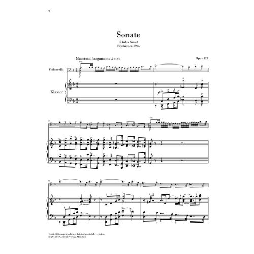 Saint-Saëns, Camille - Sonate Nr. 2 F-dur op. 123 