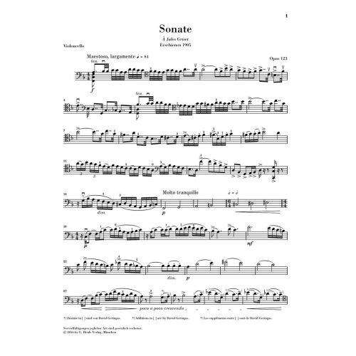 Saint-Saëns, Camille - Sonate Nr. 2 F-dur op. 123 