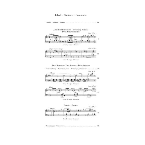 Beethoven, Ludwig van - Five Easy Piano Sonatas 
