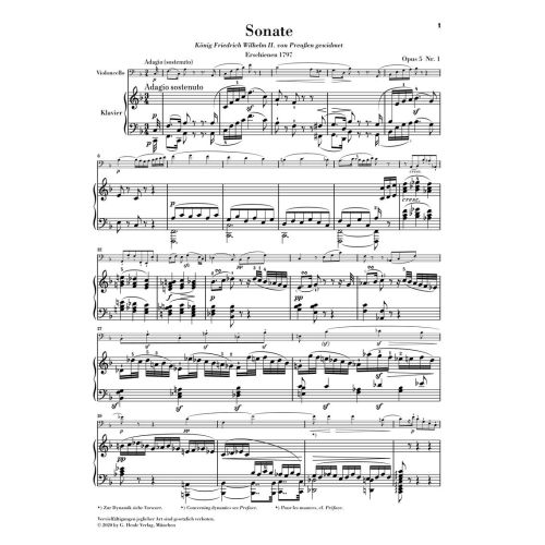 Beethoven, Ludwig van - Sonata F major op. 5/1 