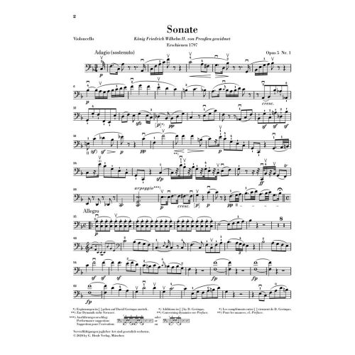 Beethoven, Ludwig van - Sonata F major op. 5/1 