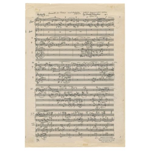 Schoenberg, Arnold - Concerto op. 42 