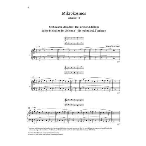 Bartók, Béla - Mikrokosmos 