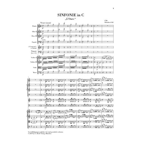 Haydn, Joseph - Symphonie C major Hob. I:82 (L'Ours) 