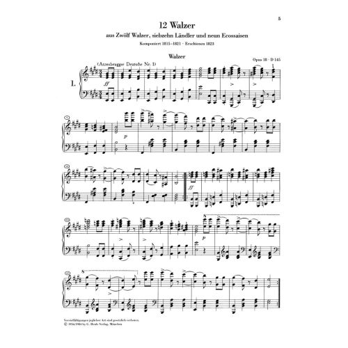 Schubert, Franz - Selected Dances 