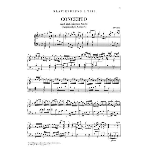 Bach, J.S - Italian Concerto, French Overture, Four Duets, Goldberg Variations 
