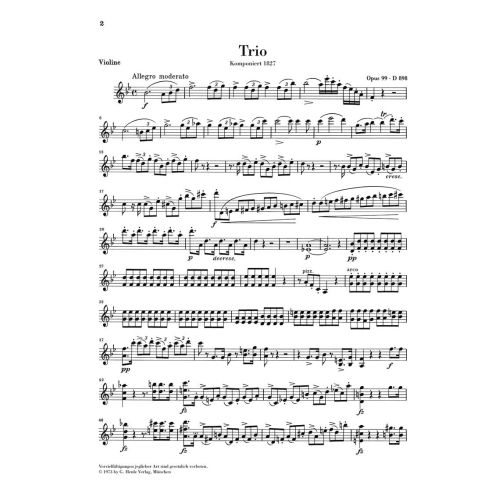 Schubert, Franz - Piano Trios 