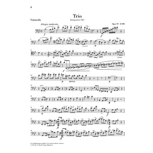 Schubert, Franz - Piano Trios 