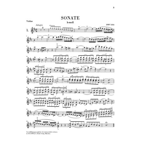 Bach, J.S - Sonatas for Violin and Piano (Harpsichord) 1-3 BWV 1014-1016 