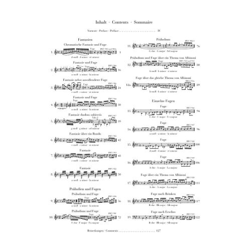 Bach, J.S - Fantasies, Preludes and Fugues 