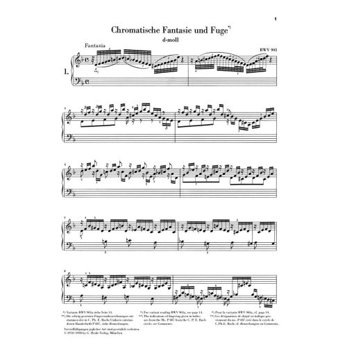 Bach, J.S - Fantasies, Preludes and Fugues 