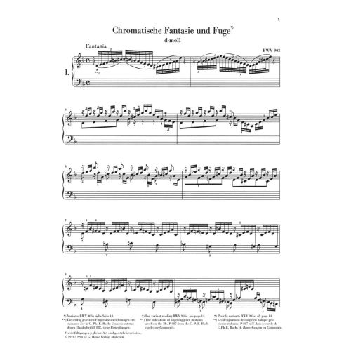 Bach, J.S - Fantasies, Preludes and Fugues 