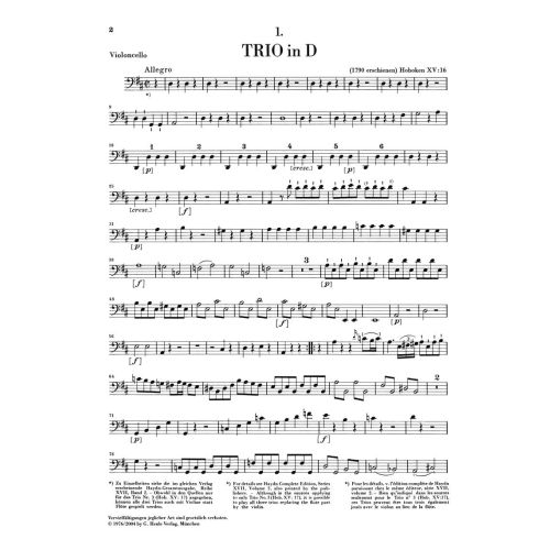 Haydn, Joseph - Piano Trios Vol. 3
