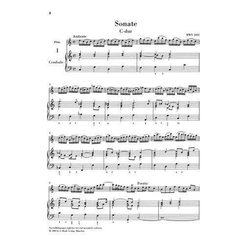 Bach, J.S - Flute Sonatas Vol. 2