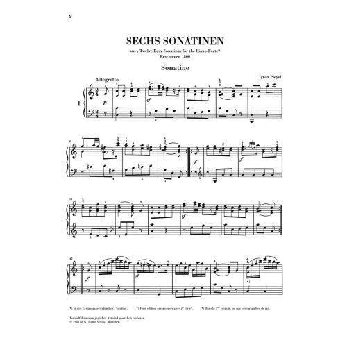 Sonatinas for Piano (Classic) Vol. 2