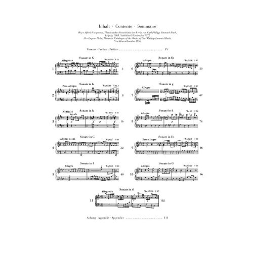 Bach, Carl Philipp Emanuel - Selected Piano Sonatas Vol. 1