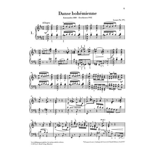 Debussy, Claude - Piano Pieces 