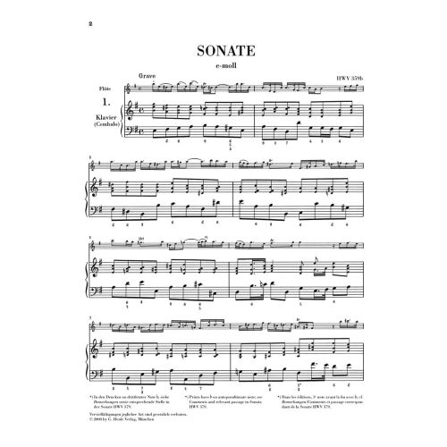 Handel, George Frideric - Flute Sonatas Vol. 1