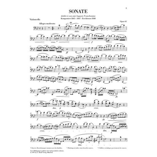 Chopin, Frédéric - Sonata for Violoncello and Piano G minor op. 65 