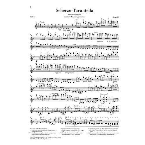 Wieniawski, Henryk - Scherzo-Tarantella op. 16 
