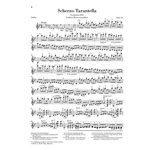 Wieniawski, Henryk - Scherzo-Tarantella op. 16 