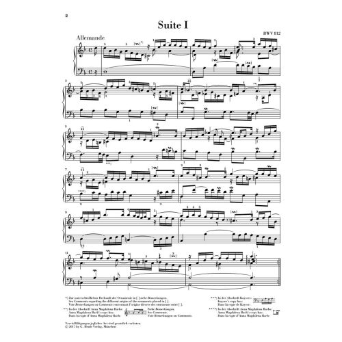 Bach, J.S - French Suites BWV 812-817 