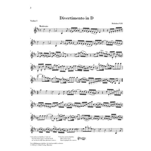 String Trios (attributed to Haydn) Book 3