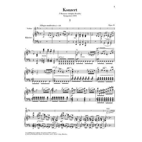 Tchaikovsky, Peter Iljitsch - Violin Concerto Op. 35 op. 35 