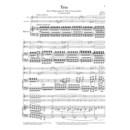 Weber, Carl Maria von - Trio g minor op. 63 