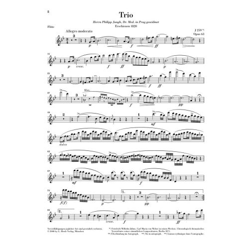Weber, Carl Maria von - Trio g minor op. 63 