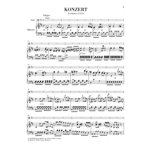 Stamitz, Carl Philipp - Viola Concerto no. 1 D major 