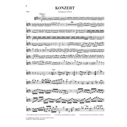 Stamitz, Carl Philipp - Viola Concerto no. 1 D major 