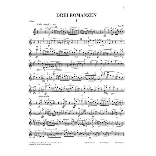 Schumann, Robert - Romances 3 Op.94 op. 94 