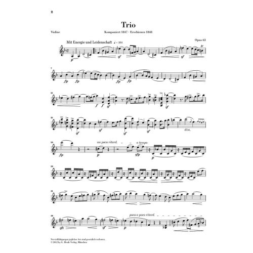 Schumann, Robert - Piano Trios and Fantasy Pieces op. 88 