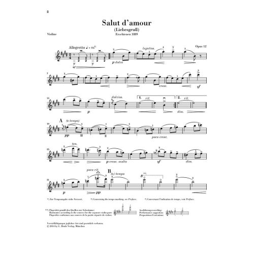 Elgar, Edward - Salut d'amour op. 12 