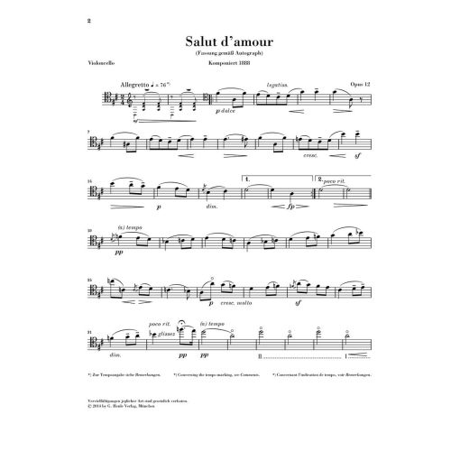 Elgar, Edward - Salut d'amour op. 12 