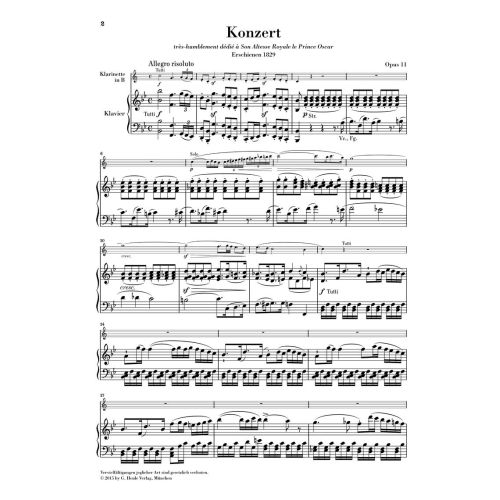 Crusell, Bernhard Henrik - Clarinet Concerto B flat major op. 11 op. 11 