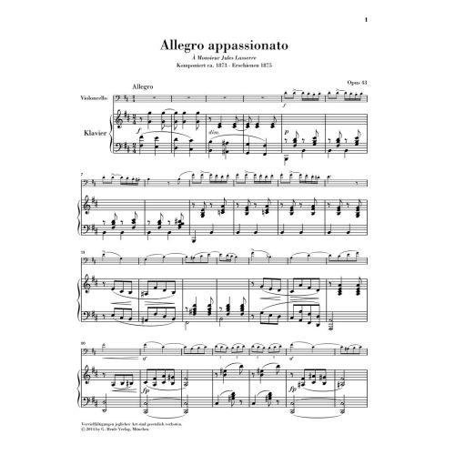 Saint-Saëns, Camille - Allegro appassionato op. 43 
