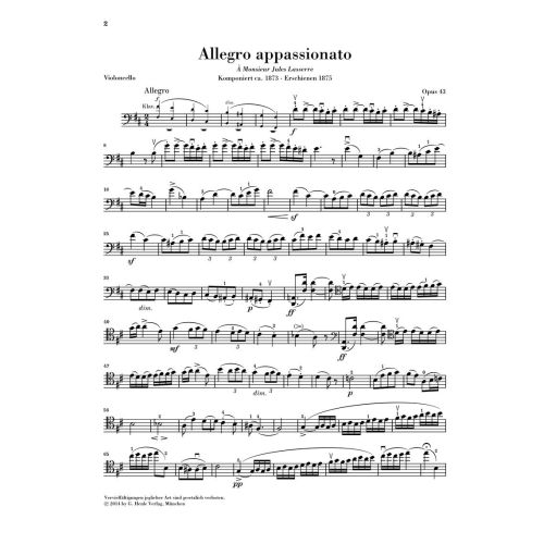 Saint-Saëns, Camille - Allegro appassionato op. 43 