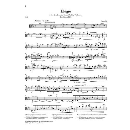 Vieuxtemps, Henri - Élégie op. 30 