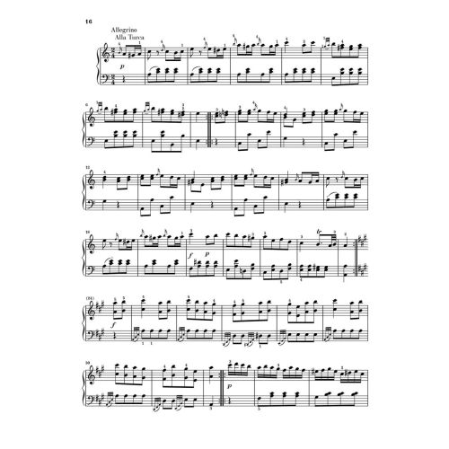 Mozart, Wolfgang Amadeus - Piano sonata in A major K. 331 (300i) 