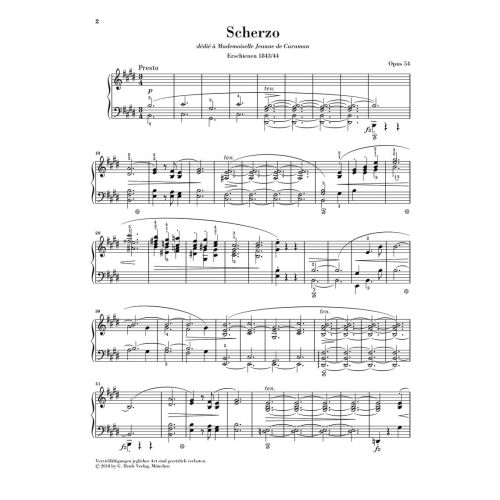 Chopin, Frédéric - Scherzo E major op. 54 