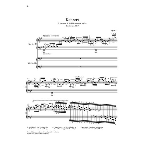 Saint-Saëns, Camille - Piano Concerto no. 2 op. 22 