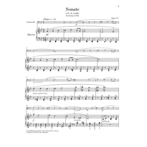 Fauré, Gabriel - Sonata no. 2 g minor op. 117 