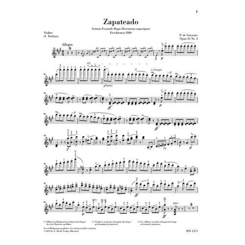 Sarasate y Navascuez, Martín Melitón Pablo de - Zapateado 