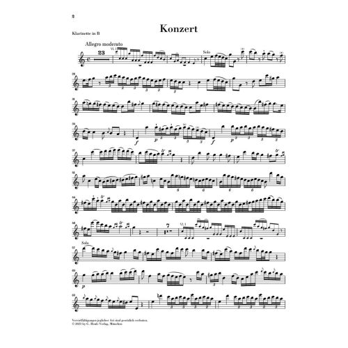 Stamitz, Johann Wenzel Anton - Clarinet Concerto B flat major 