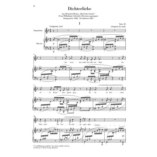 Schumann, Robert - Poet’s Love op. 48 op. 48 