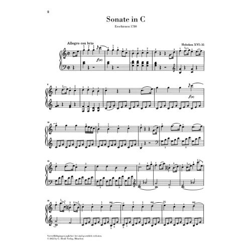 Haydn, Joseph - Piano Sonata Hob. XVI:35 
